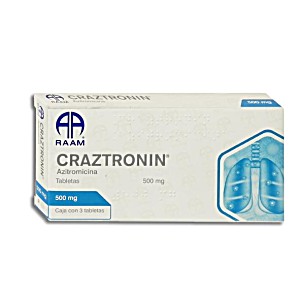 image of Craztronin 500 MG Con 3 Tabletas