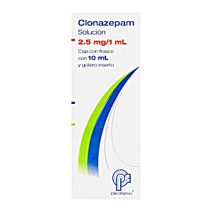 image of Clonazepam 2.5 MG 1ML Frasco Con 10 ML