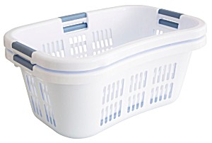 image of Bushel 1.8 Hip-holder Laundry Basket 2 PK.