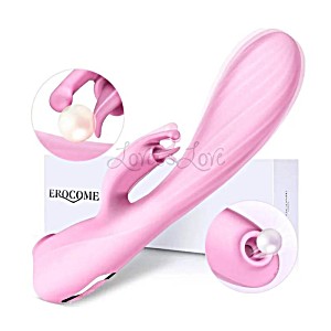 image of Erocome - Triangullum Vibraing Sucking Licking Rabbit Vibrator (pink)