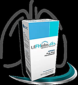 image of Ulfhinlas-air (salmeterol, Fluticasone) 25ug / 50ug 120 Doses