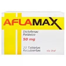 image of Aflamax Diclofenac Potsico 50MG 20 Tabletas Recubiertas Lab Oftalmi C. a.