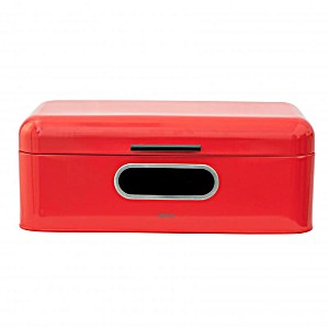 image of Avanti Retro Bread Bin Large Red #13324