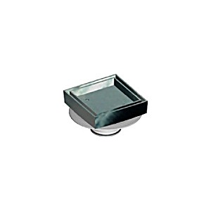 image of Plastec Tile Insert Grate 80MM With Puddle Flange 18935