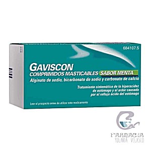 image of Gaviscon Sabor Menta 24 Comprimidos Masticables