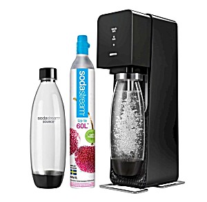 image of Saturator Sodastream Source Czarny + Butelki Fuse 2X1L