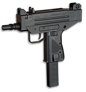 image of Subfusil O Metralleta Micro Uzi Elctrico Airsoft, Energa 0, 15 Julios, De Bolas. incluye Bateria Y Cargador