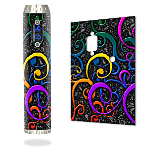 image of Skin Decal Wrap For Provape Provari 2.5 Mod Sticker Vape Color Swirls