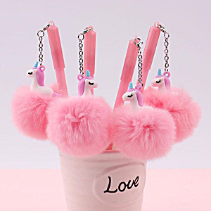image of Unicorn Pom Pom Pen