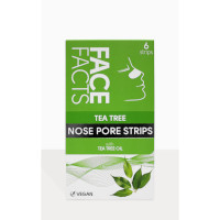 image of Face Facts Tea Tree Narz Pore Strips 6 Tiras
