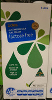 image of Coles Lactose Free Full Cream Milk 1L