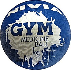 image of Nivia Medicine Gym Ball, 3KG (blue)