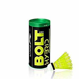 image of Li-ning Bolt Hybrid (3 In 1) Nylon Badminton Shuttlecocks (yellow)