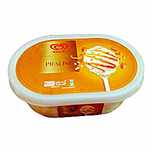 image of Walls Praline Ice Cream Tub 800ML