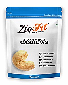 image of Ziofit Indian Whole Cashewnuts, 500G (buy 1 Get 1 Free)