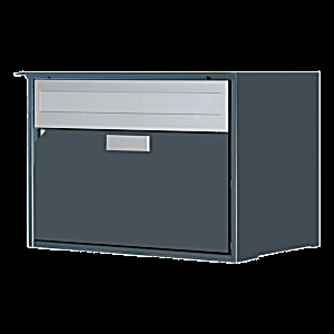 image of Huber Briefkasten Alu400 Schieferg Schiefergrau, Ral 7015