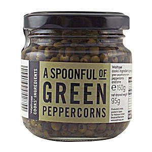image of Cooks' Ingredients Green Peppercorns In Brine Waitrose