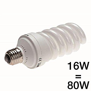 image of Falcon Eyes Daglichtlamp ML-16 Glas E14 16W Wit