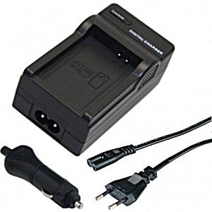 image of Oplader Voor Samsung SB-L110 / SB-L220 / SB-L330 / SB-L160 / SB-L320 / SB-L480 Camera Accu / Acculader / Thuislader + Autolader