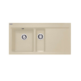 image of Franke Mythos MTG 651-100 Fragranite Coffee 1.5 Bowl Kitchen Sink - Right Hand Drainer 114.0153.483 - Discontinued