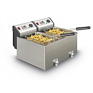 image of Fritel Turbo SF Profi-line 4920 Double 16 L 6600 W Stainless Steel