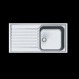 image of Franke Ascona Asx 611 100 1 Bowl Stainless Steel Inset Sink Reversible - 101.0277.030 - Discontinued