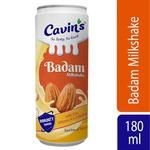image of Cavins Badam Milkshake - With Zinc, Vitamin a & D Added, Supports Immunity, 180 ML
