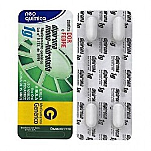 image of Dipirona 1G Com 4 Comprimidos No Qumica