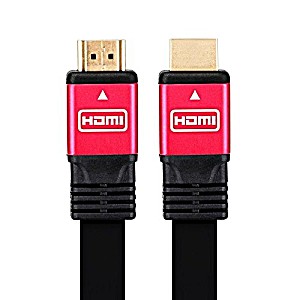 image of GBB High Speed 6.5 Feet (2 Meter) Hdmi Cable Flat Wire Type A To Type A Supports Ethernet Audio Return, 3D
