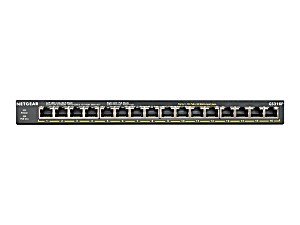 image of Netgear GS316P - Non Gestito - Gigabit Ethernet (10 / 100 / 1000) - Full Duplex - Supporto Power Over Et