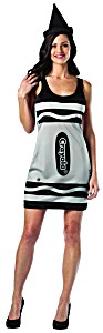 image of Crayola Black Crayon Sexy Costume