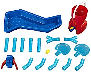 image of Theo Klein 2149 Aqua Action Starter Set 1 I Sandspielzeug Mit Wasserturm, Rohren, Kaskadenbecken, Wasserhahn, Wasserschott
