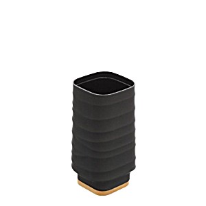 image of Porta Spazzolino Nero Linea Alabama