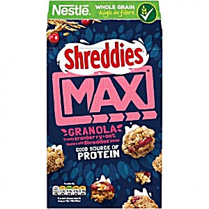 image of Nestle Shreddies Max Cranberry Oat Granola 400G