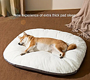 image of Friend Pet - Four Season Universal Sleeping Dog Bed - White - Xlarge - 95 X 75CM (37.5x29.5in)