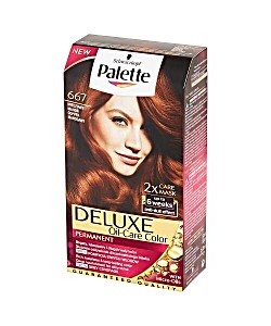 image of Palette Deluxe Oil-care Color Farba Do Włosów 667 (6-70) Miedziany Mahoń