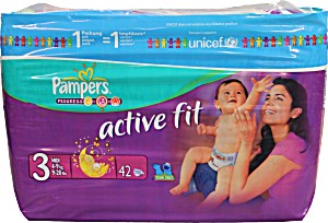 image of Pampers Active Fit Midpack Midi x42 Taille 3