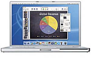 image of Apple Powerbook G4 - PPC G4 1.5 GHz - Ram 512 Mo - HDD 80 Go - CD-RW / DVD-R - Mobility Radeon 9700 - Gigabit Ethernet -