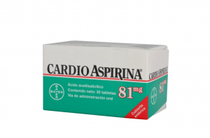 image of Cardioaspirina 81 MG Tableta Con Cubierta Enterica