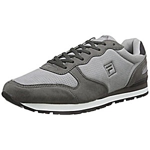 image of Fila Men's Quincy P Low Trainers Grey Grau (Monument)