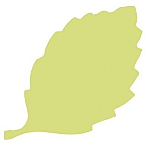 image of Mcgill Paper Blossoms Lever Punch, 1.5-inch, Birch Leaf For Rose and Hydrangea