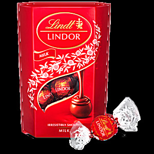 image of Chocolate Su��o Ao Leite Recheio Cremoso Lindt Lindor Caixa 200G 16 Unidades