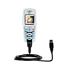 image of Classic Straight USB Cable Suitable For the LG VX5300 / VX-5300 With Power Hot Sync and Charge Capabilities - Uses Gomadic Tipexchange Technology