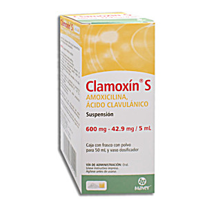 image of Clamoxin S 12H Susp 600MG 50ML