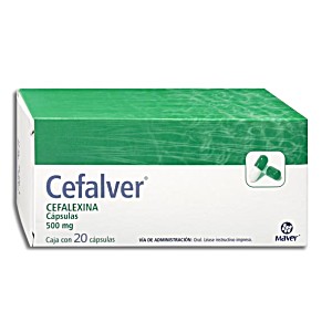 image of Cefalver (cefalexina) 500MG 20caps