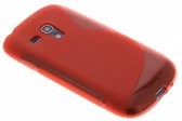 image of Rood S-line Flexibel Tpu Hoesje Voor Samsung Galaxy S3 Mini I8190