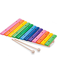 image of New Classic Toys Wooden Xylophone, Condition-used Good, Small Damage On Top (ref TT5)
