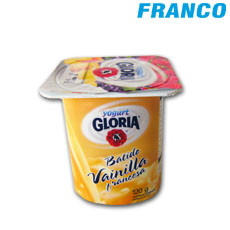 image of Gloria Yogurt Batido Vainilla Francesa X 120 GR. Vaso. Unid.