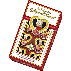 image of Bombonierka Mozart Serduszka 80G