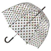 image of Orla Kiely By Fulton Birdcage Floral Umbrella, Clear / Multi.